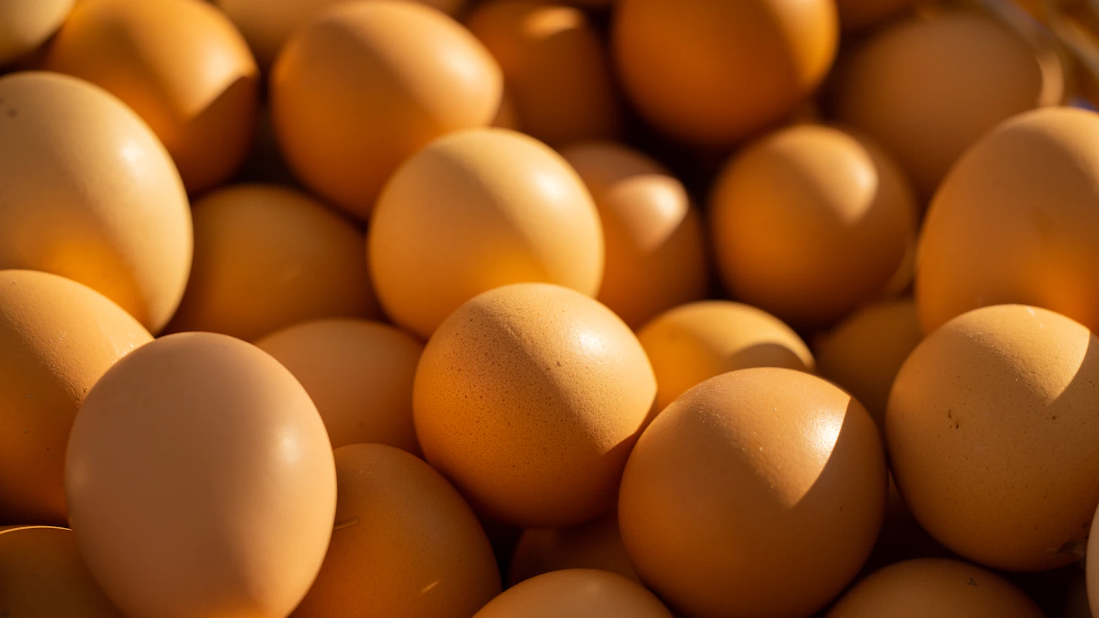 Verse bruine eieren in een mandje, een bron van verschillende B-vitamines.